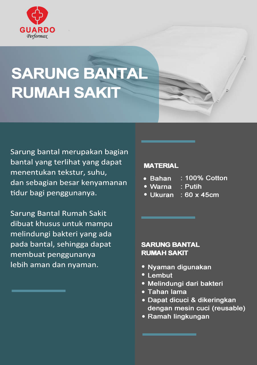 SARUNG BANTAL RUMAH SAKIT