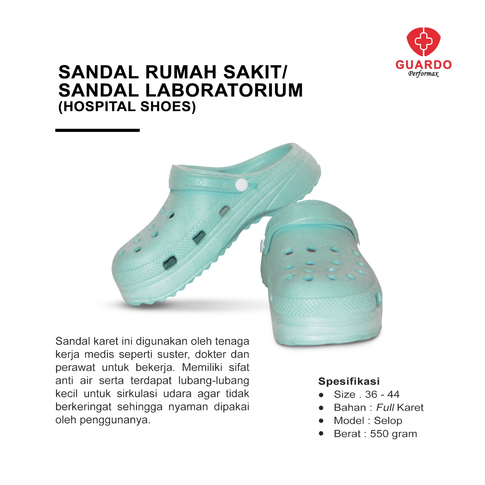 SANDAL RUMAH SAKIT / SEPATU RUMAH SAKIT / HOSPITAL SHOES