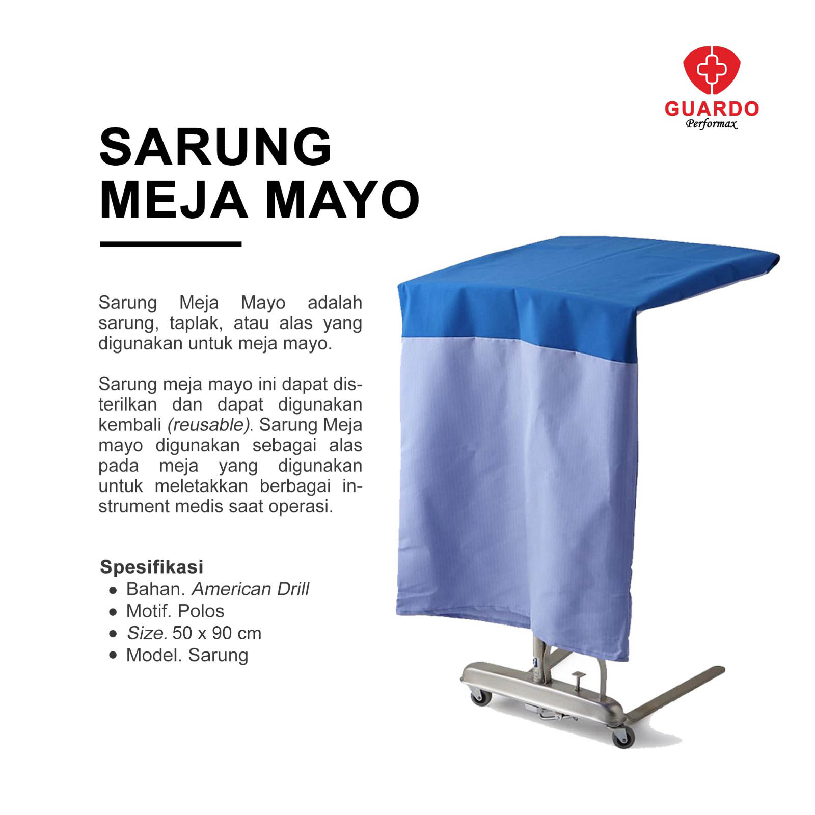 SARUNG MEJA MAYO RUMAH SAKIT