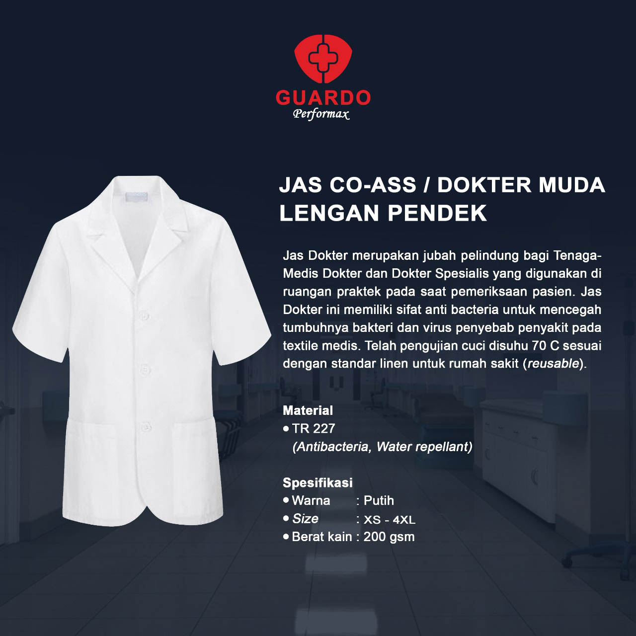 JAS CO-ASS / DOKTER MUDA LENGAN PENDEK