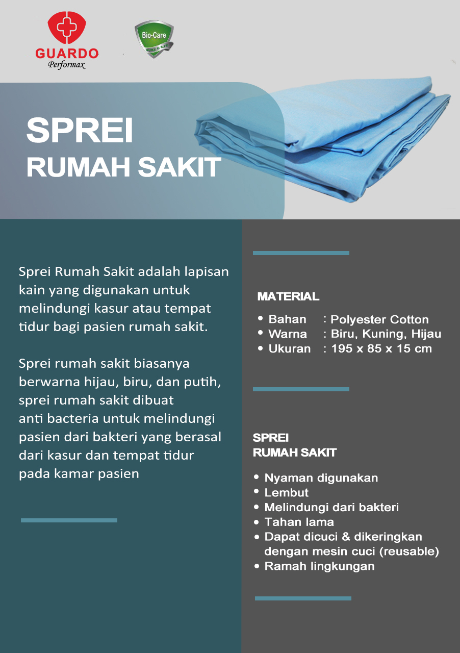 SPREI RUMAH SAKIT (POLYESTER COTTON)