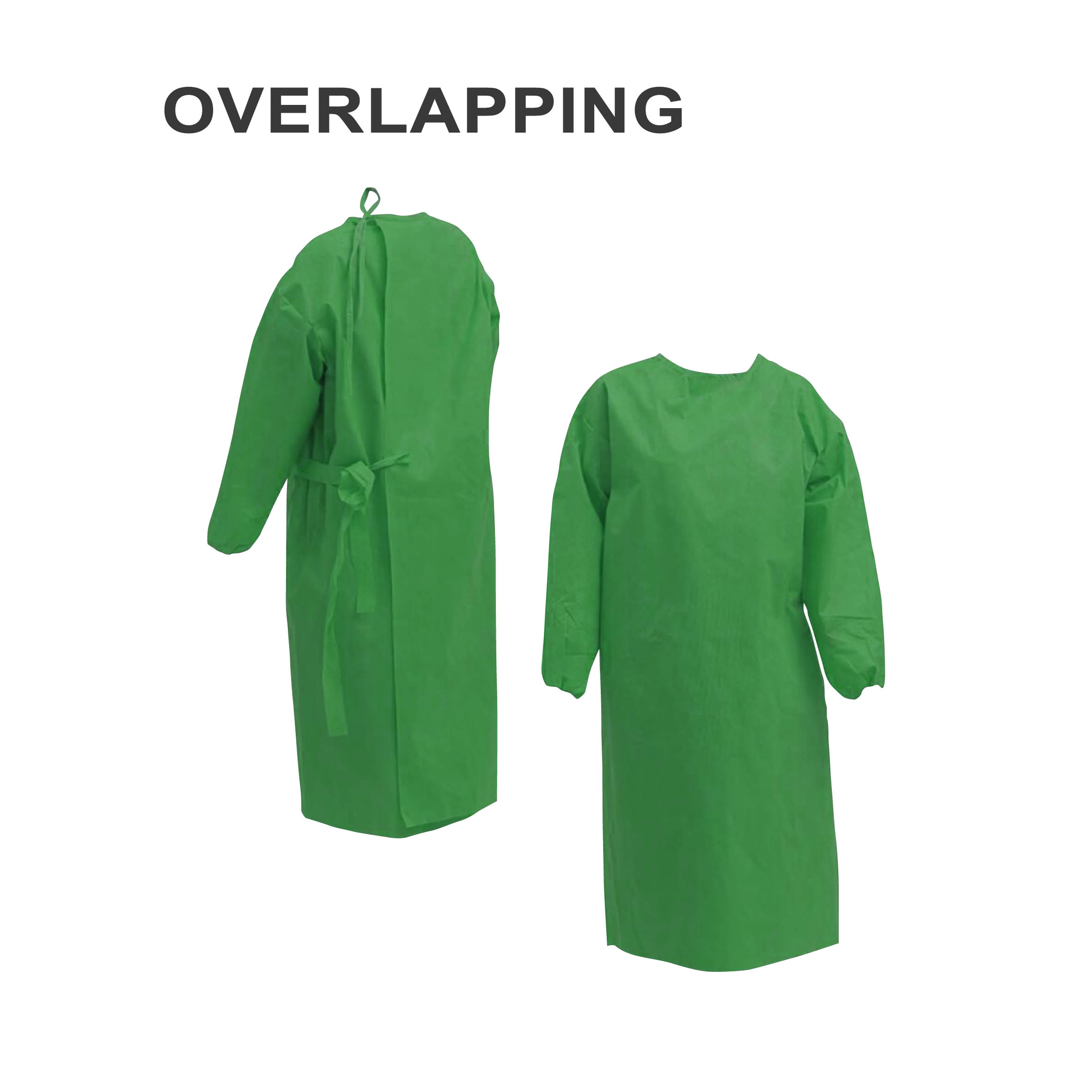 JUBAH OPERASI MODEL OVERLAPPING TC (WATER REPELLENT)