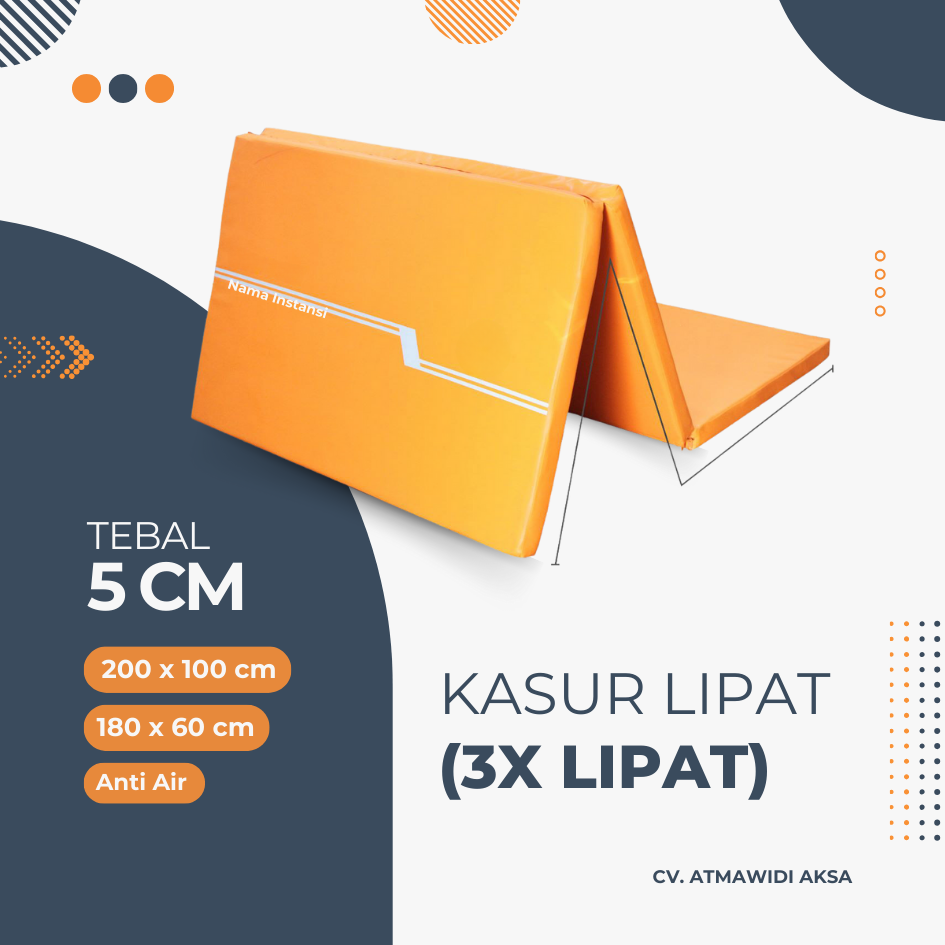 Kasur  Matras Lipat 3 (Tebal 5 cm)